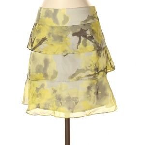 The Limited 100% Silk Print Skirt Size 2